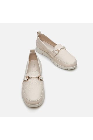 Hotiç Hakiki Deri Bej Kadın Loafer 01ayh286000a310 Bej-beıge Bej