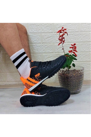 M.p 1356 Siyah-turuncu Halısaha Futbol Ayakkabısı 001