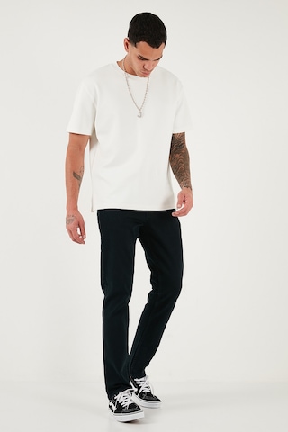 Buratti Pamuklu Comfort Fit Normal Bel Düz Paça Jeans Erkek Kot Pantolon 412C05Texas Koyu Lacivert