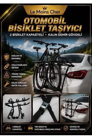 Mazda Cx-3 Power Oto Bagaj Üstü 2 Bisiklet Taşıma Aparatı Metal Gövdeli