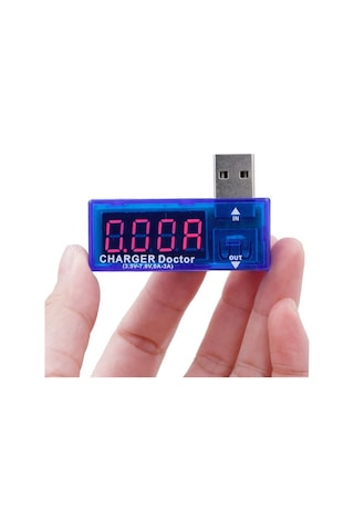 Usb Voltmetre Ampermetre Gösterge Şarj Doktor 5v 3a Taşınabilir Mini Akım Voltaj İzleyici Şarj Test Cihazı Kırm