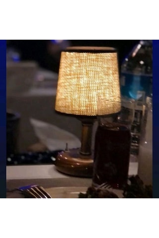 Riolight Bakır11 Eskitme Retro,rustik,vintage Ledli Pilli Abajur