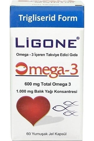 Ligone Omega 3 600 Mg 60 Yumuşak Kapsül
