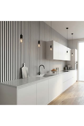 60x280 Lambiri Desen Duvar Kaplama Salon,duvar,tv Ünitesi-gri,siyah Mt224