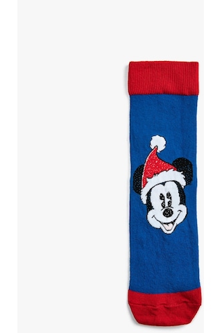 Koton Mickey Mouse Soket Çorap Lisanslı Baskılı Mavi 3wam80248aa 3WAM80248AA624 Mavi
