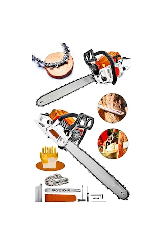 Moonshop Benzinli Testere 52cc Ağaç Odun Dal Kesme Makinesi Motor