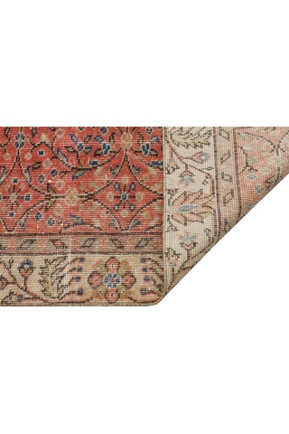 Rengarenk Eskitme El Dokuma Halı 160 275 Cm 9893 Kırmızı