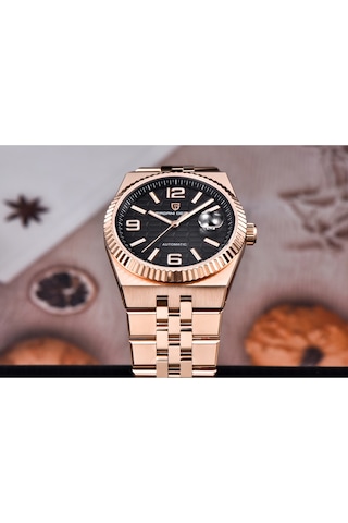 Pagani Design Pd-ys027 40 Mm 100 M Su Geçirmez Japon Otomatik Mekanik Saat Safir Kristal Işık Paslanmaz Çelik Saat Rose Gold Siyah Diğer