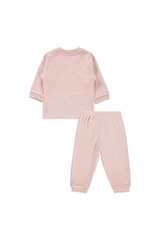 Civil Baby Bebek Organik Pijama Takımı 1-9 Ay Pembe