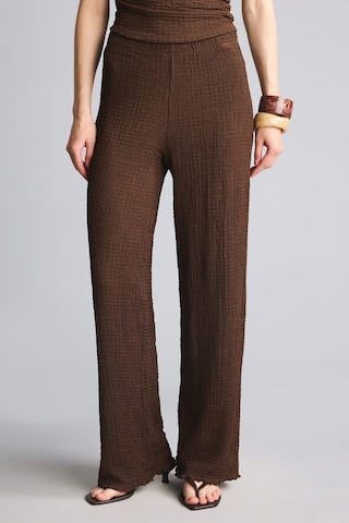 Defacto Wıde Leg Kırışık Dokulu Pantolon E2841ax26spbn167 Kahve-bn167