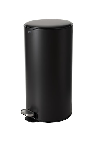 Mudo Home Boho Round Çöp Kovası Siyah 30lt Diğer