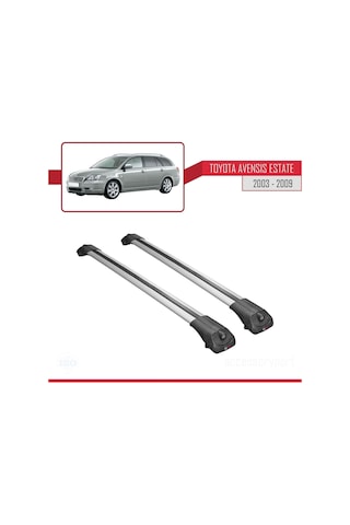 Toyota Avensis Sw 2003-2009 Arası İle Uyumlu Ace-1 Ara Atkı Tavan Barı Gri