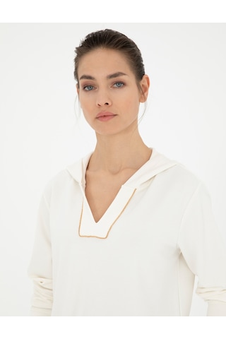 Pierre Cardin Kadın Ekru Sweatshirt 50282639-vr019 Ekru