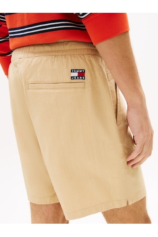 Tommy Hilfiger Tjm Lınen Blend Pull-on Short Erkek Bej Şort - Dm0dm22825
