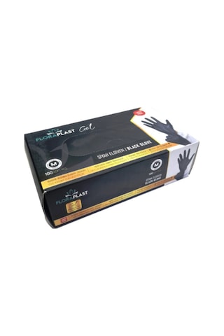 Floraplast Pudrasız Elastik Kutulu M 100 Adet Siyah