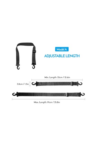 Mufunye Mavi Ayarlanabilir Kilitli Kayak Botu Taşıma Kemer, El/omuz Taşıma Özelliği, Nylon+pp Malzeme Mavi