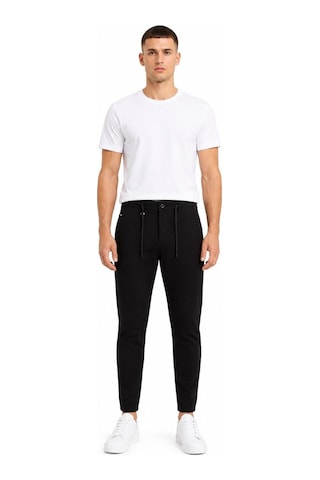 Hzr Wear Erkek Jogger Pantolon Esnek Kumaş Likralı Slim Fit Bağcıklı Siyah