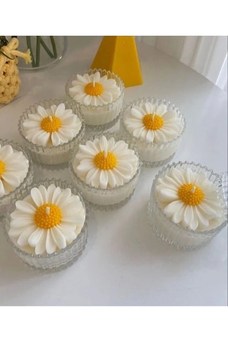 Bernami Biblo Pinterest Hediyelik Papatya Mum, Söz Nişan Hediyelik, Mum Hediyelik - 20 Adet
