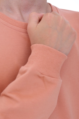 Zuzunga Oversize Unisex Basic Düz Yavruağzı Renk %100 Pamuk Sweatshirt 2-11 Yaş Yavruağzı
