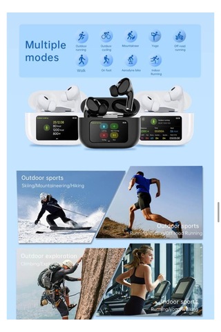 Laxsam M5 Pro LCD Ekran Bluetooth 5.3 Akıllı Kulak İçi Kulaklık