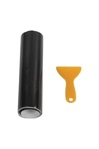 Lemestar 140x20cm Evrensel Araba Ön Cam Güneş Koruyucu Şeridi - Parlak Siyah Pvc Malzeme, Güvenli Sürüüş, Kolay Kurulum Spatula Dahil