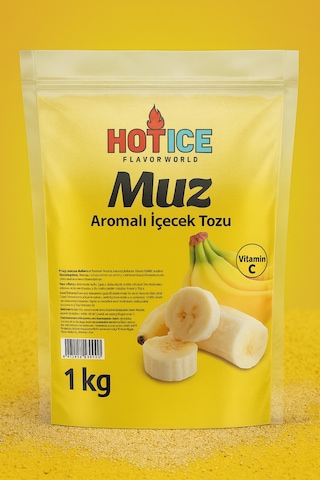 Hotıce Muz Aromalı İçecek Tozu 1 KG Hotıce Muz Aromalı İçecek Tozu 1 KG