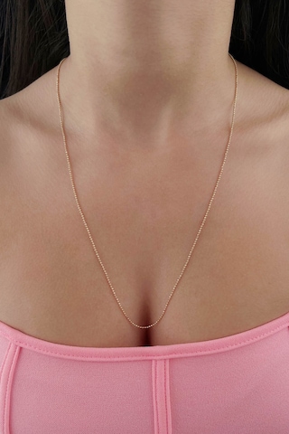 Fiyonk Kuyumculuk 14 Ayar Altın Sarı Topçuk Zincir 1.20 MM 001