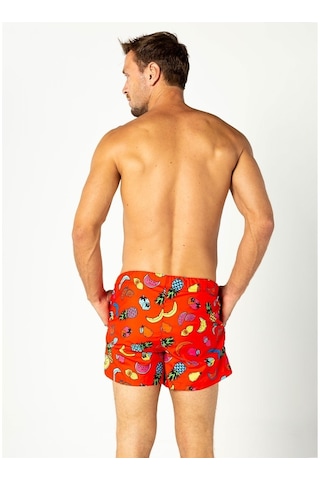Herrmen Meyveler Kırmızı Şort Mayo