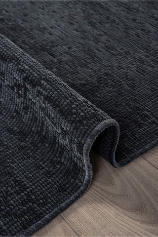 Antrasit Şönil Kilim Makinede Yıkanabilir Kaymaz Taban Halı Yolluk Antrasit