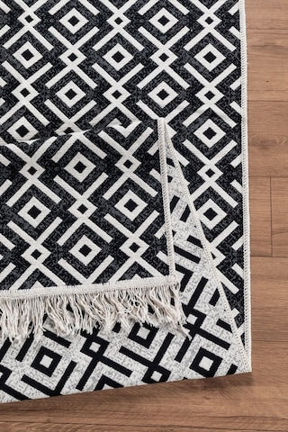 Arya Vl Çift Taraflı,katlanabilir,yıkanabilir,yüksek Kalite Pamuk Salon,oturma Odası,balkon Kilim Krem-antrasit2