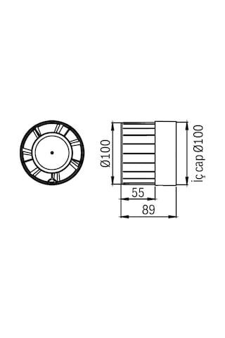 Bosch F1200 D 100 Kanal Tipi Aksiyal Fan