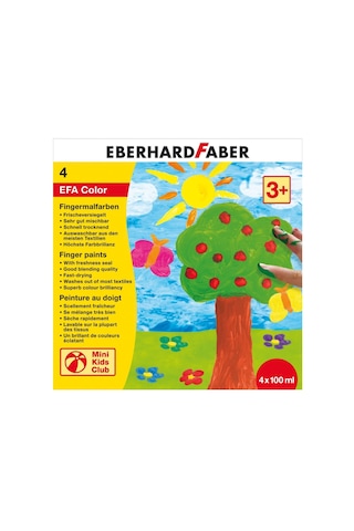 Eberhard Faber Parmak Boyası 4 Renk 100Ml