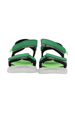 Panço Unisex Çocuk Çift Bantlı Cırt Cırtlı Siyah Sandalet 2312uk10003
