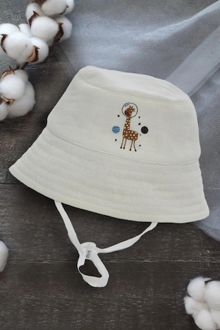 Bağlamalı Balıkçı Bebek Şapkası 7036 Kahve