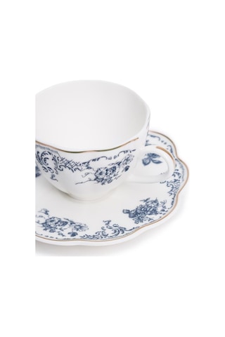 Maxx Doria Garden Collection Modra 6 Kişilik 12 Parça Kahve Fincan Takımı Pa2133 Beyaz