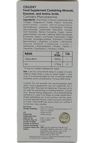 Celloxy Oksijen Damla 30 Ml