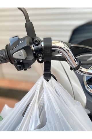 Honda Pcx Gidon Poşet Askı Aparatı Siyah / Diğer Açık Gidonlu Motosikletlerle Uyumlu Honda Pcx Gidon Poşet Askı Aparatı Siyah / Diğer Açık Gidonlu Motosikletlerle Uyumlu