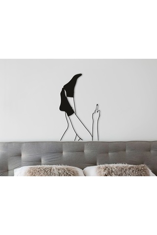 Kadın Silüet 3d Duvar Dekoru - Şık Ve Minimalist Tasarım 19cm