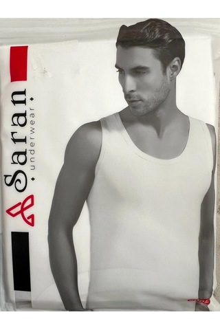 Saran Erkek Penye %100 Pamuk Klasik Askılı Atlet 3005 - 6 Adet 001