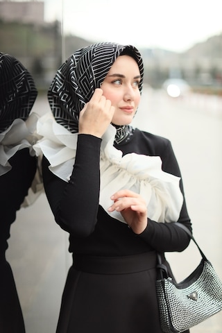 Silk Home Twill Ipek Eşarp Siyah 11390-01