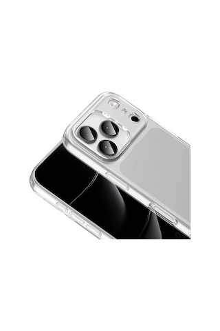 Thegencoo Apple, Uyumlu iPhone 17 Pro Kılıf Zore Süper Silikon Kapak - Şeffaf