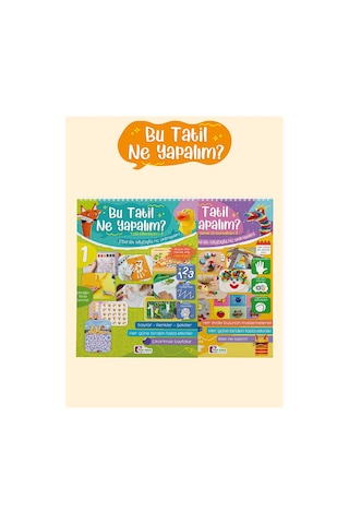 Mor Elma Yayınları Bu Tatil Ne Yapmalıyım 1 4 Yaş Okul Öncesi Tatil Kitapları