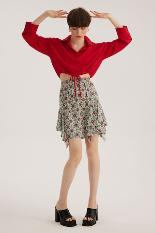 Stella Pulvis Çok Renkli Fırfırlı Mini Etek Çok Renkli