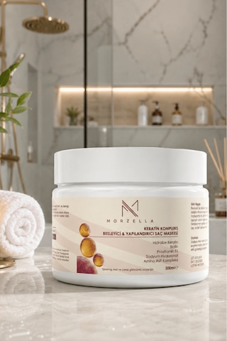 Morzella Keratin Kompleks Besleyici Ve Yapılandırıcı Saç Bakım Maskesi 300 Ml