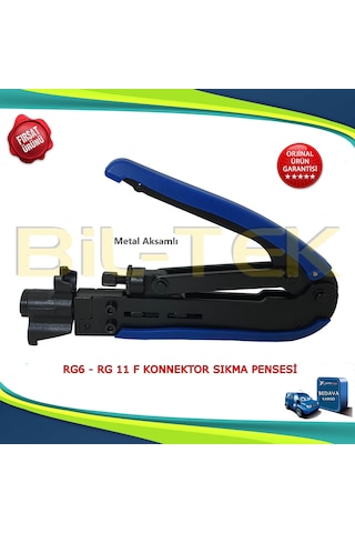 F Konnektör Sıkma Pensesi -Rg59 - Rg6 - Rg11