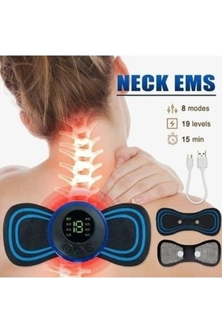 Bloomnest Ems Elektronik Darbeli Mini Kelebek Masaj Yastığı, Çok Renkli Duzyrn Çok Renkli