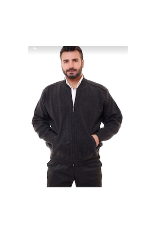 Bawcompany Erkek Çelik Örgü Içi Astarlı Hırka Gri