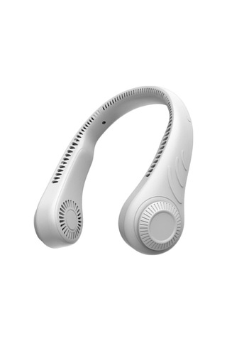 Mini El Fan 4000mah Usb Şarj Edilebilir Boyun Fan Portabl Asma Kanatlı Boyun Bandı