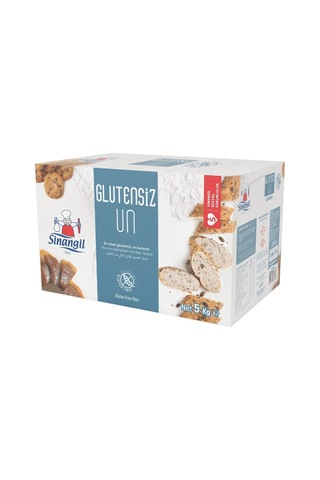 Sinangil Glutensiz Un 10KG (10000GR) + Glutensiz Karabuğdaylı 10K