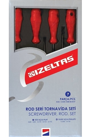 İzeltaş Opak Seri Tornavida Seti 7 Parça 4300008107